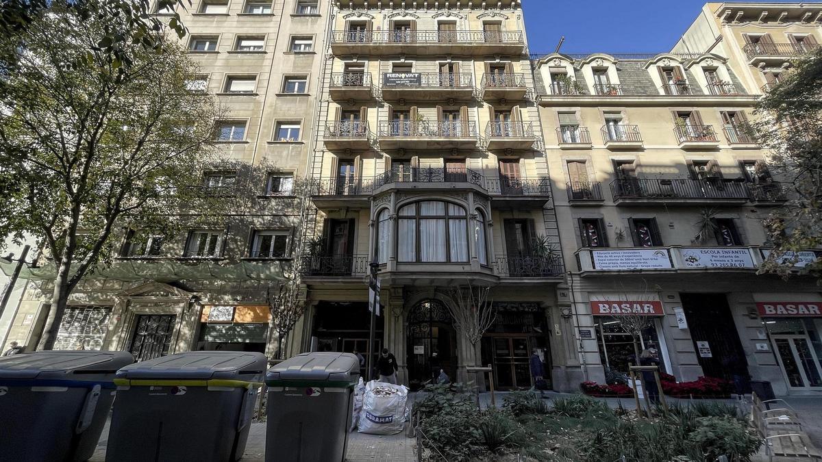 Edificios de viviendas en el Eixample, en Barcelona.