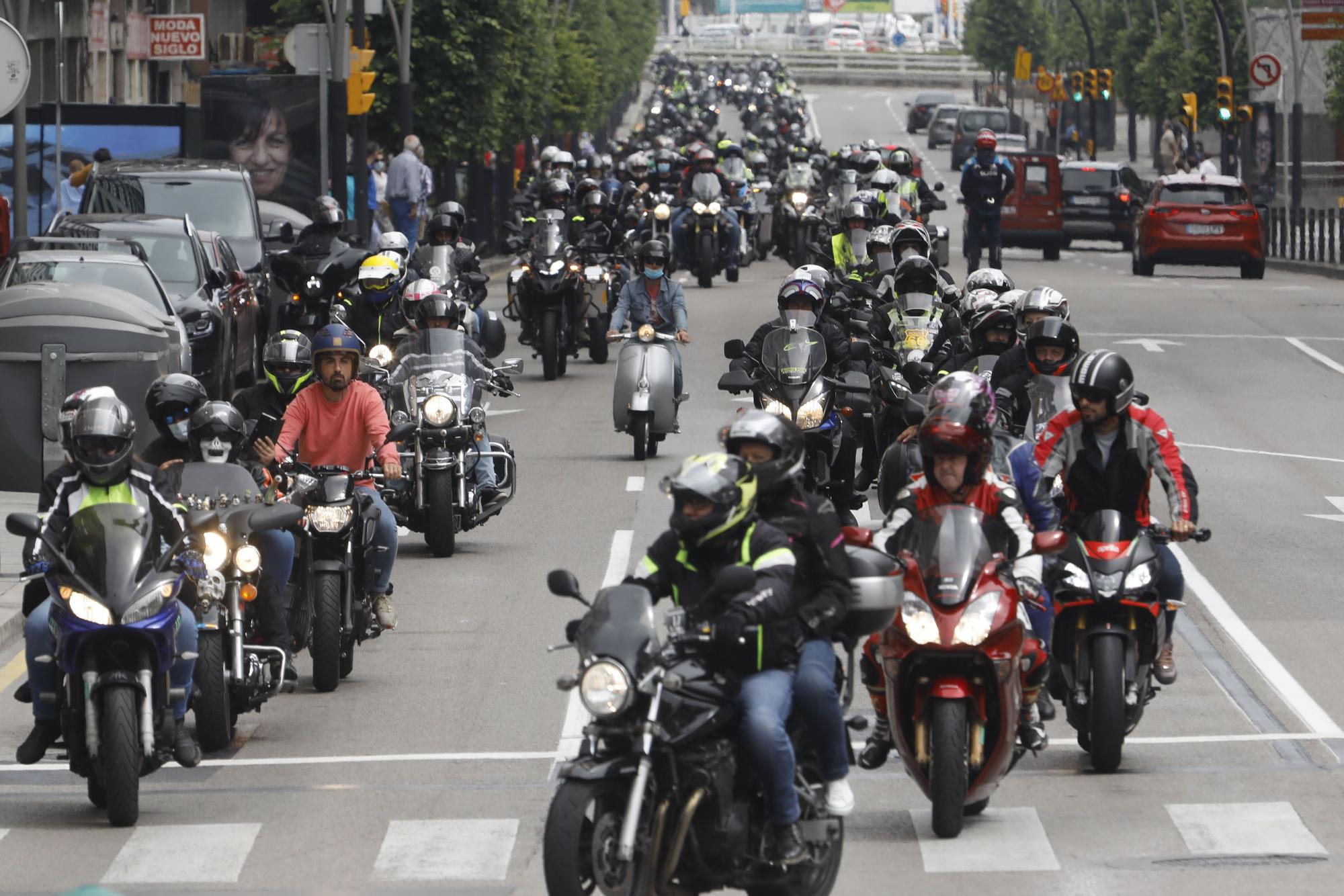 Concentración motos en Gijón