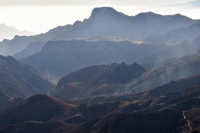 20-08-2019 TEJEDA. Mesa de Acusa, zona quemadas en la cuenca de Tejeda, desde la Cruz de Tejeda. Fotógrafo: ANDRES CRUZ  | 20/08/2019 | Fotógrafo: Andrés Cruz
