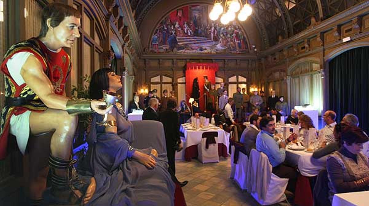 Sopar nocturn al Museu de la Cera de Barcelona.