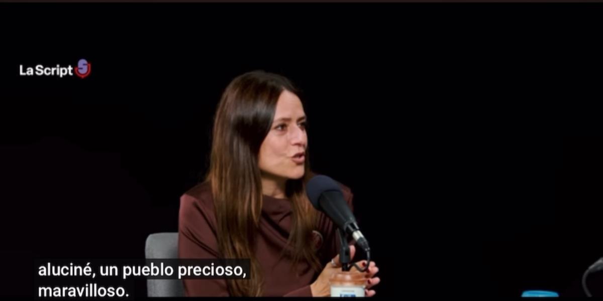 Ituño durante la grabación del podcast.