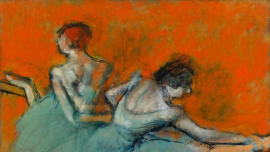 &#039;Bailarinas en la barra&#039;, de Degas.