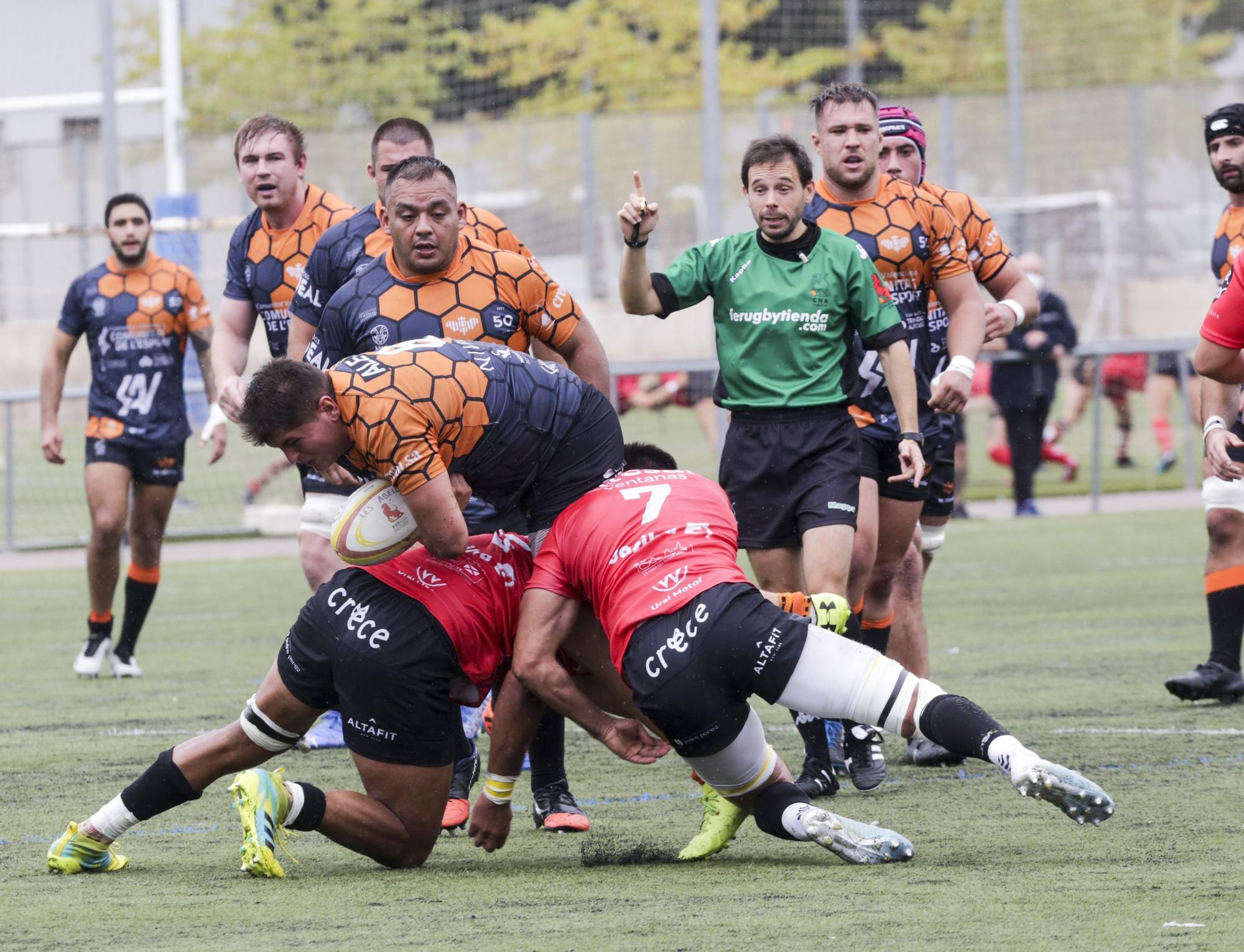 Primera victoria de Les Abelles en División de Honor de rugby 2021-2022 ante Burgos