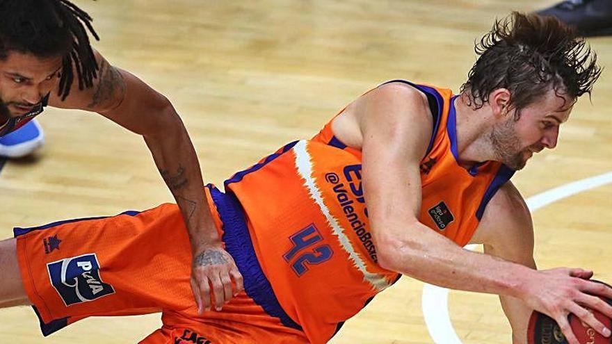 Aaron Doornekamp, en las semifinal de la Fase Final de la Liga Endesa contra el Baskonia