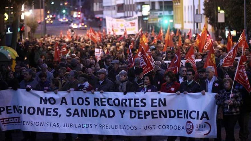 Los sindicatos protestan contra los recortes