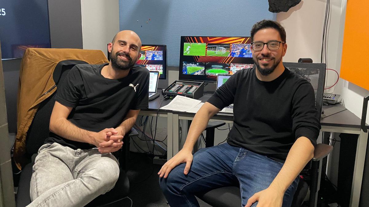 Fermín Suárez y Jaume Naveira, periodistas de Movistar encargados de narrar el 'Multi'