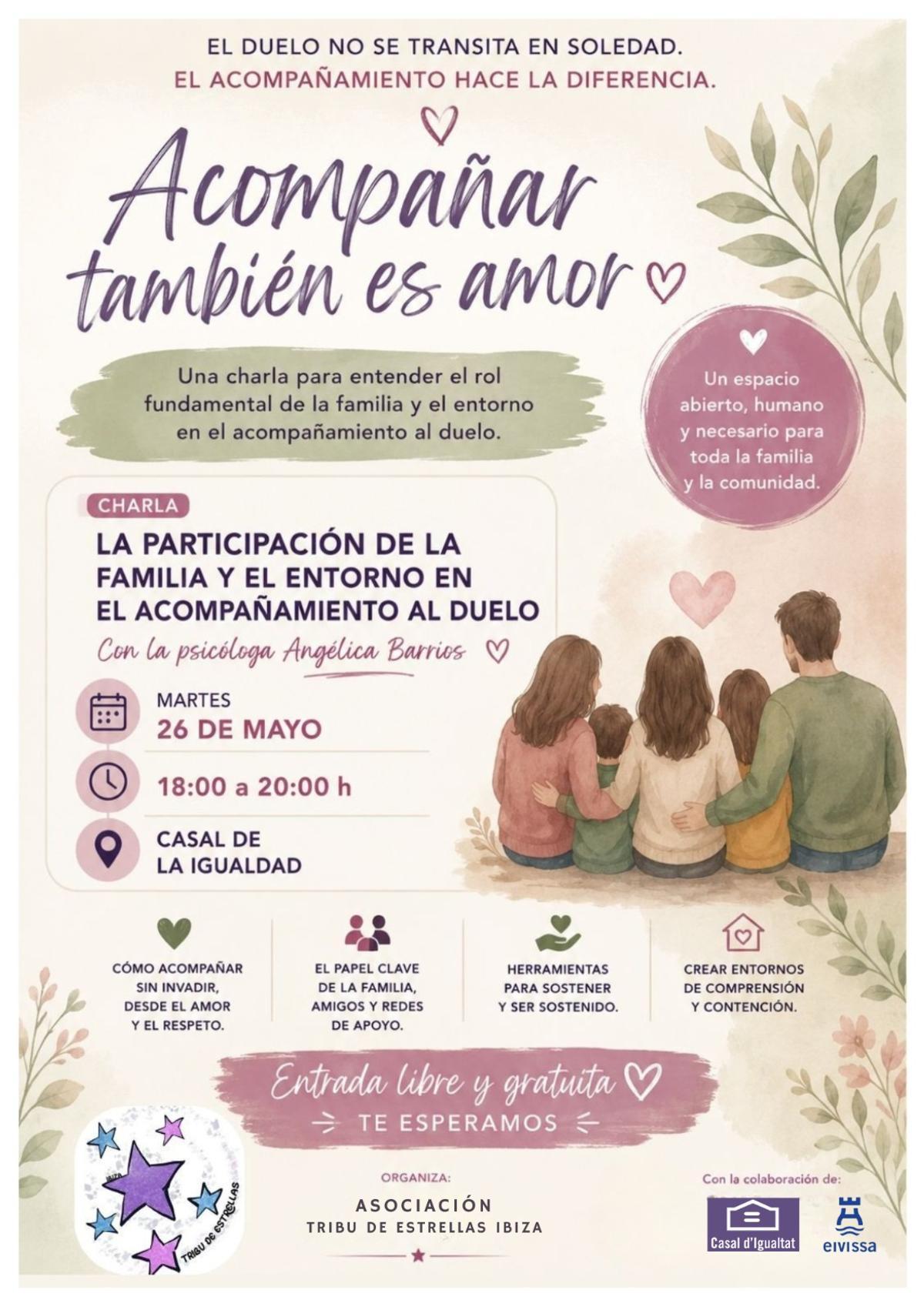 Cartel de la charla.