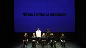 Lectura dramatizada de la obra de teatro Muero porque no muero. La vida doble de Teresa, de Paco Bezerra en la Sala Berlanga de Madrid.