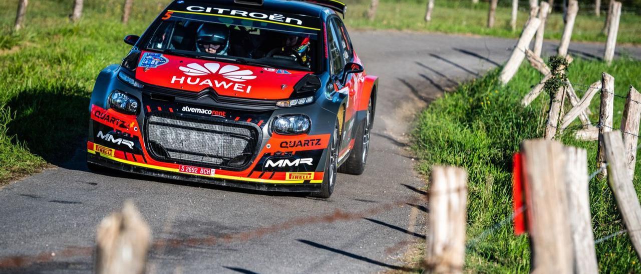 Alejandro Cachón y Alejandro López, a bordo del C3 Rally2 del equipo Citroën. | |  SHAKEDOWNMEDIA