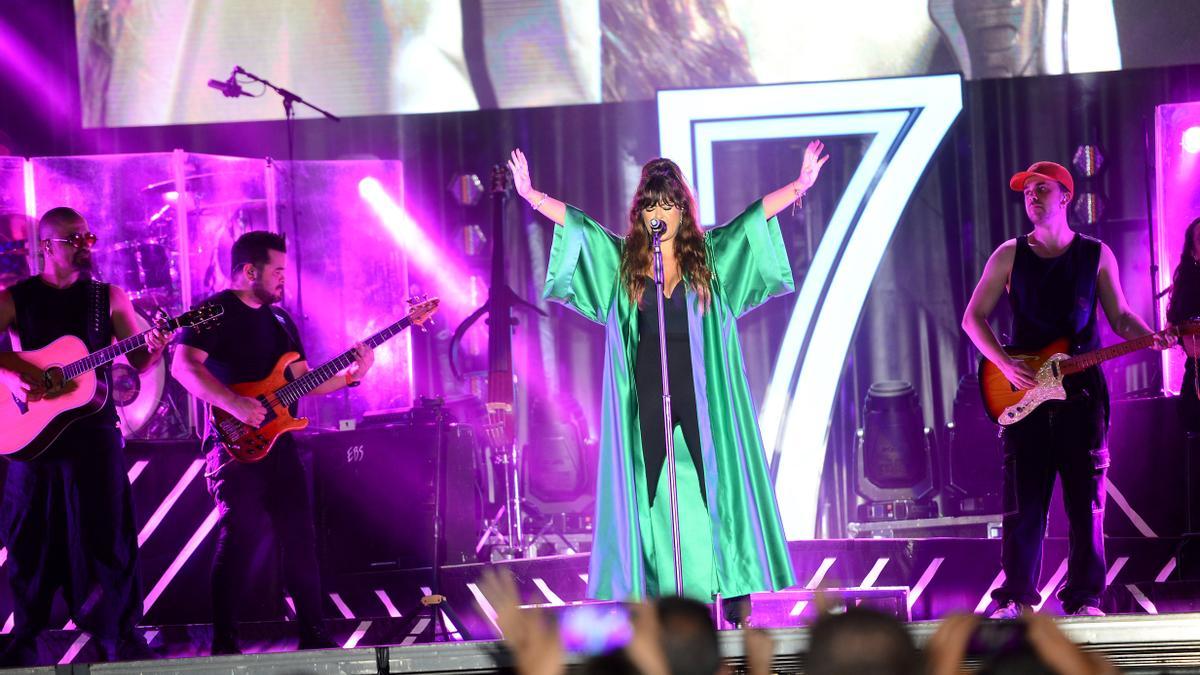 Vanesa Martín, en su concierto en Plasencia.