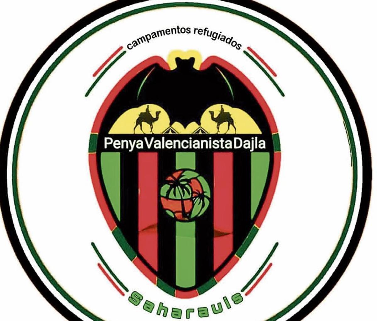 Este es el logo elegido para representar a esta nueva peña del Valencia CF en la población saharaui refugiada de Tinduf, en Argelia