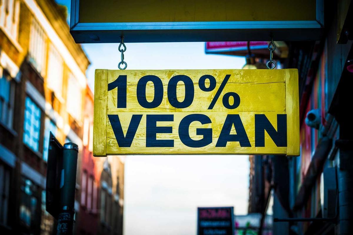 cartel 100% vegano