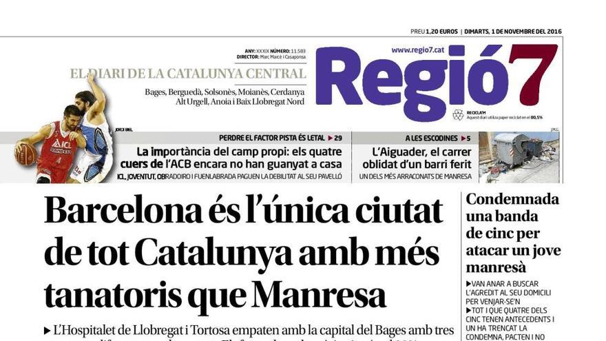 Què diuen els titulars en paper del dia de Tots Sants?