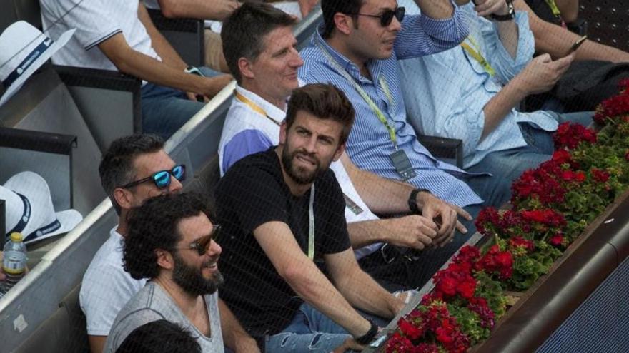 Piqué es abucheado como espectador en el torneo de tenis de Madrid