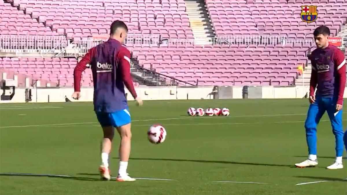 ¡A disfrutar! No te pierdas los primeros toques entre Ferran y Pedri en el Camp Nou