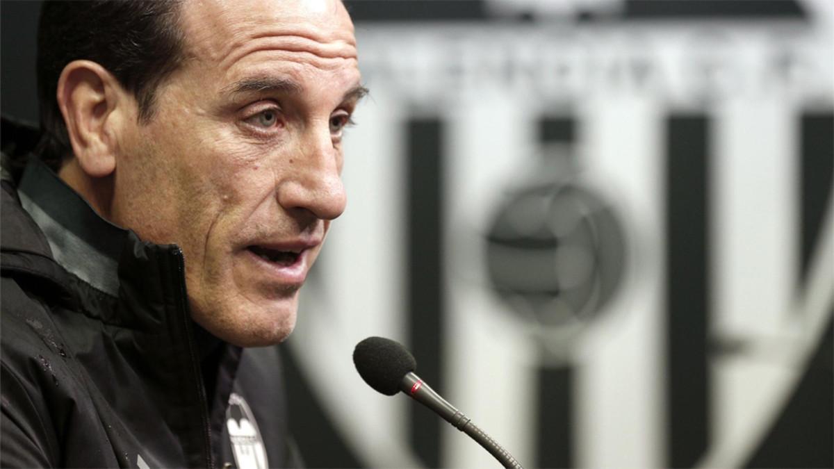 El entrenador del Valencia, Voro