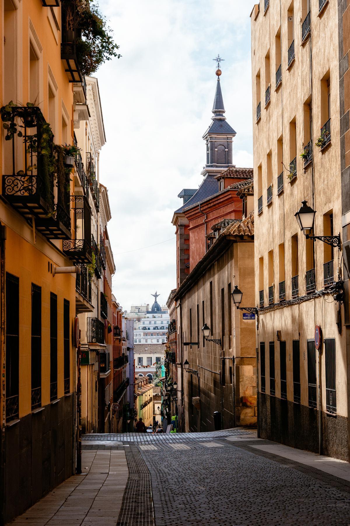 Las calles del barrio de Malasaña en Madrid