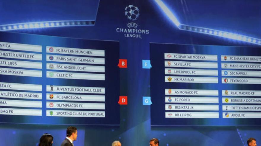 Así será el sorteo de la Champions League