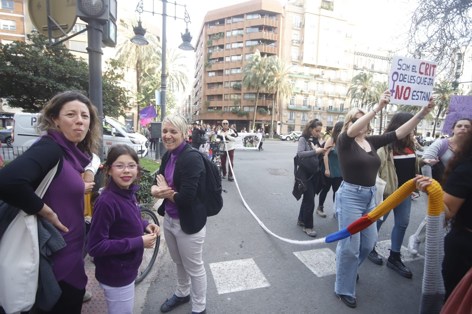 Así ha sido la manifestación de la Assemblea Feminista de València