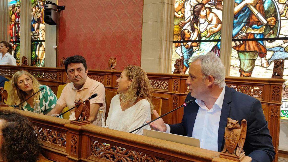 Los representantes de Més per Mallorca en el Consell.