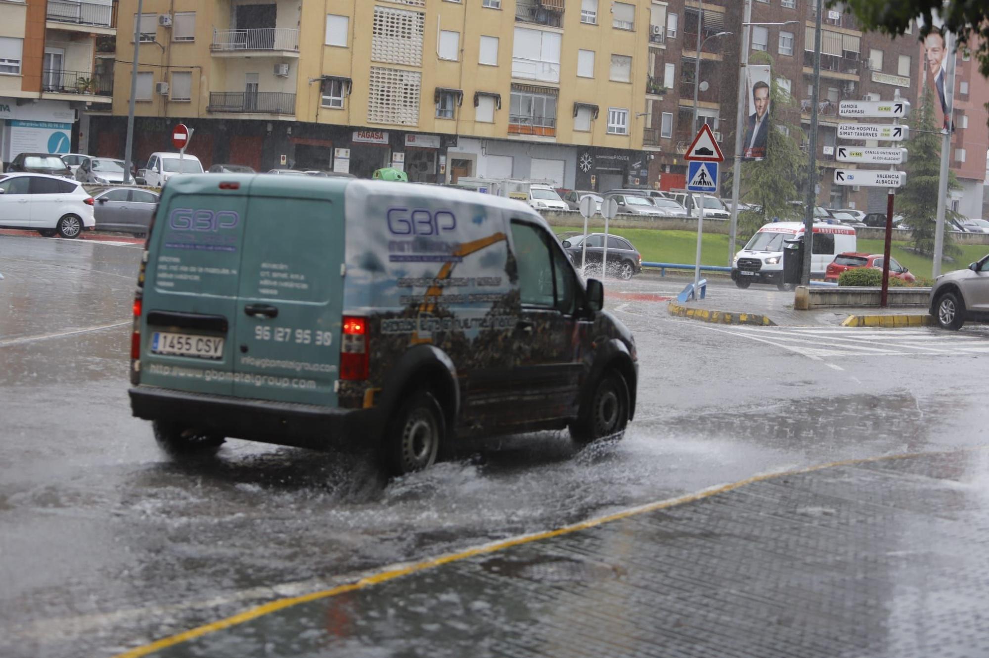 Las lluvias vuelven a golpear con fuerza en Xàtiva