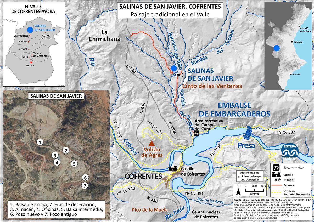 Salinas de San Javier en Cofrentes.