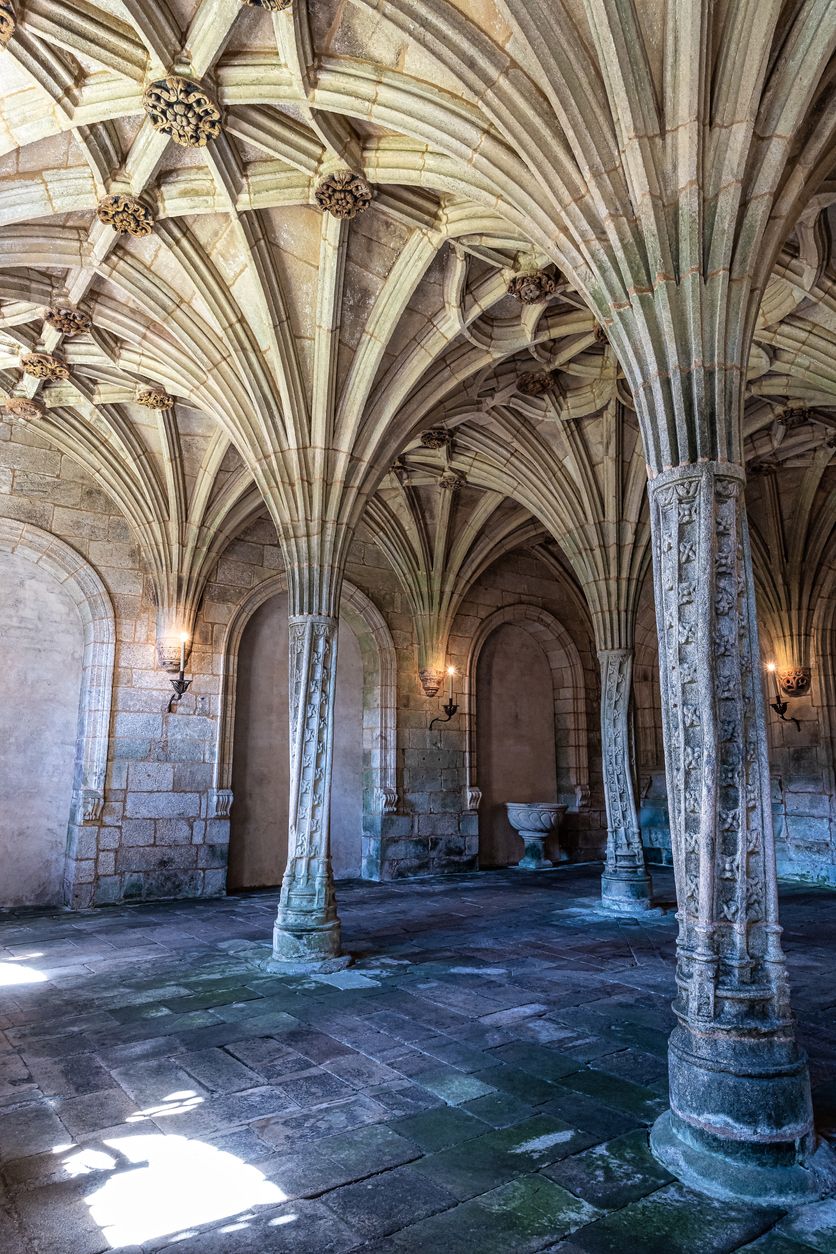 Interior del monasterio de Oseira, Ourense, Galicia.