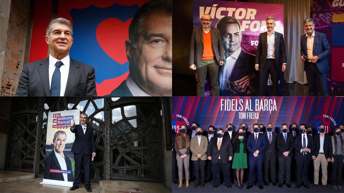 Los precandidatos del Barça ya buscan las firmas necesarias hasta el 11 de enero de 2021