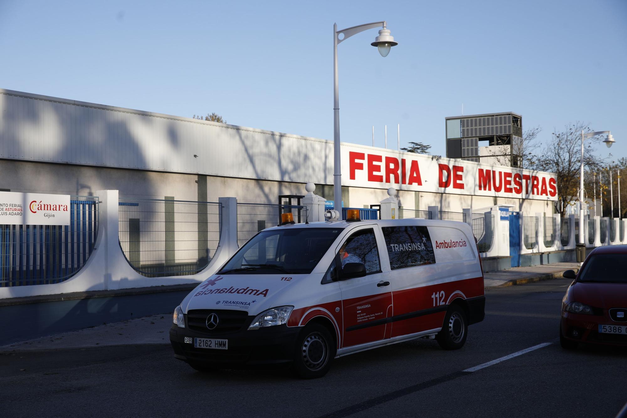 Llegan los primeros pacientes al hospital de la Feria de Muestras