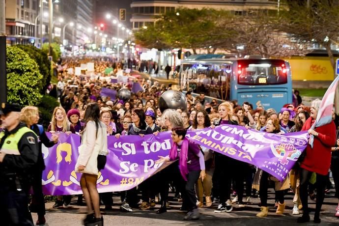 GENTE Y CULTURA 07-03-19  LAS PALMAS DE GRAN CANARIA. 8M Día Internacional de la Mujer. Manifestación por el 8M Día Internacional de la Mujer. FOTOS: JUAN CASTRO