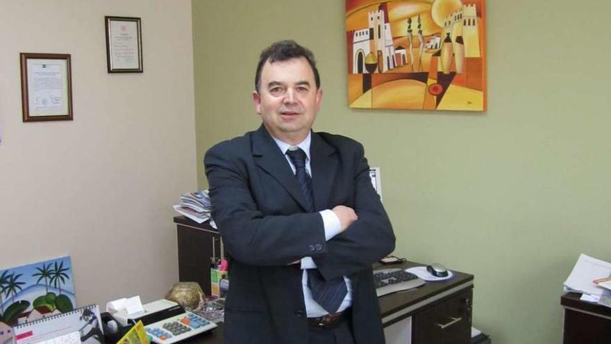 El fundador de la empresa Gerlo, Gerardo López Cobas, en su despacho.