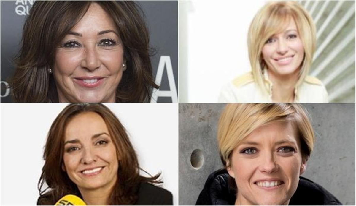 Presentadoras en huelga.