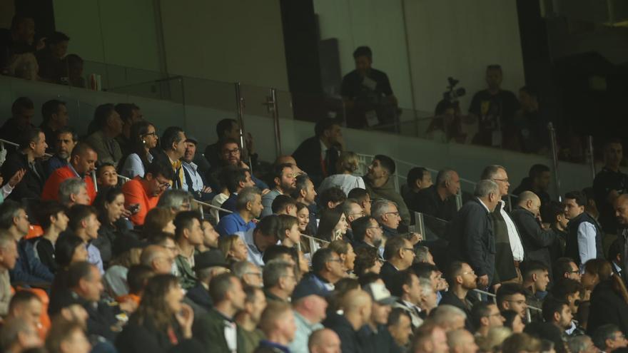 Carlos Soler, en el Palco de Mestalla