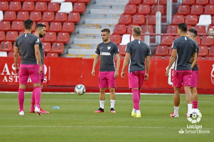 Partido del Sporting y el Málaga CF de la Liga SmartBank.