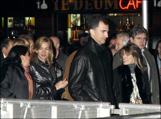 Llegada de la familia real (los príncipes de Asturias y la infanta Cristina) al concierto de Bruce Springsteen en Madrid en 2007