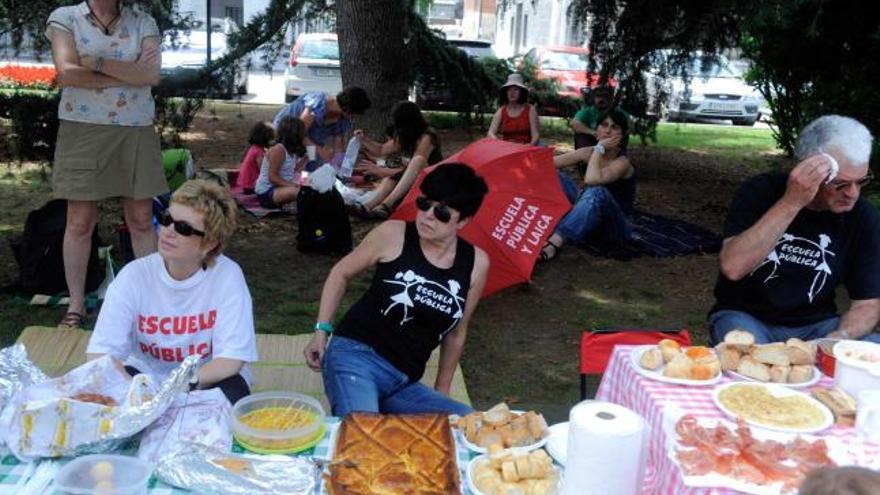 «Miércoles de Campo» en la plaza de España.