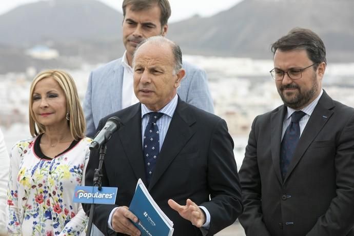 02.05.19. Las Palmas de Gran Canaria. Elecciones 26M. El candidato del Partido Popular a presidente de Canarias, Asier Antona, presenta su programa electoral para los próximos cuatro años, junto al vicesecretario general de Estudios y Programas de su partido Jorge Rodríguez . Hotel BEx Foto Quique Curbelo  | 02/05/2019 | Fotógrafo: Quique Curbelo