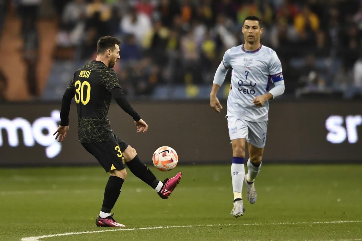 Cristiano i Messi no entenen d’amistosos i donen espectacle en el seu duel de Riad