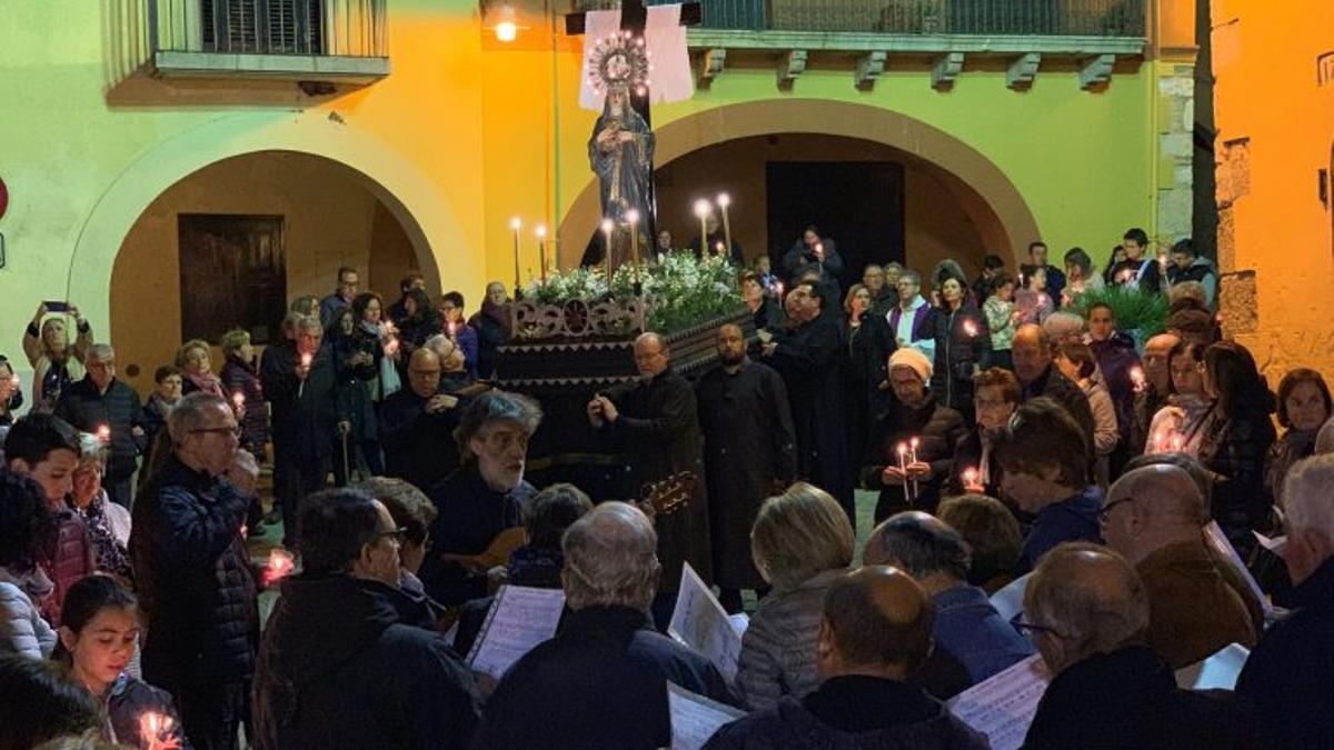 Un moment de la processó dels Dolors.