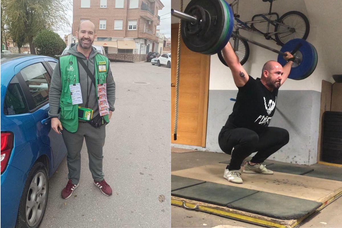 Mario trabaja en la Once mientras conquista campeonatos de halterofilia