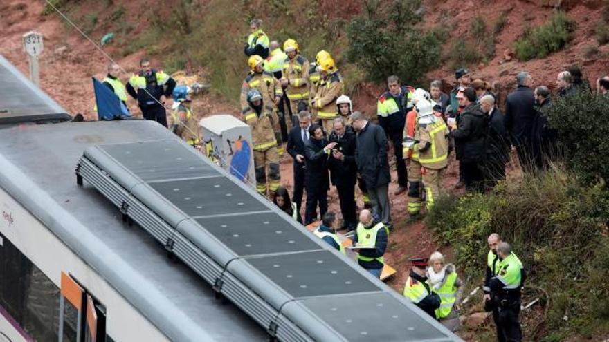 Se investigan las circunstancias del descarrilamiento del tren en Vacarisses