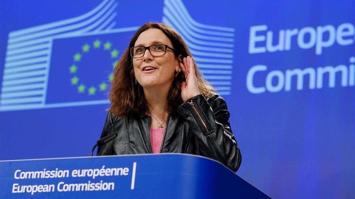 La comisaria europea de Comercio, Cecilia Malmstrom