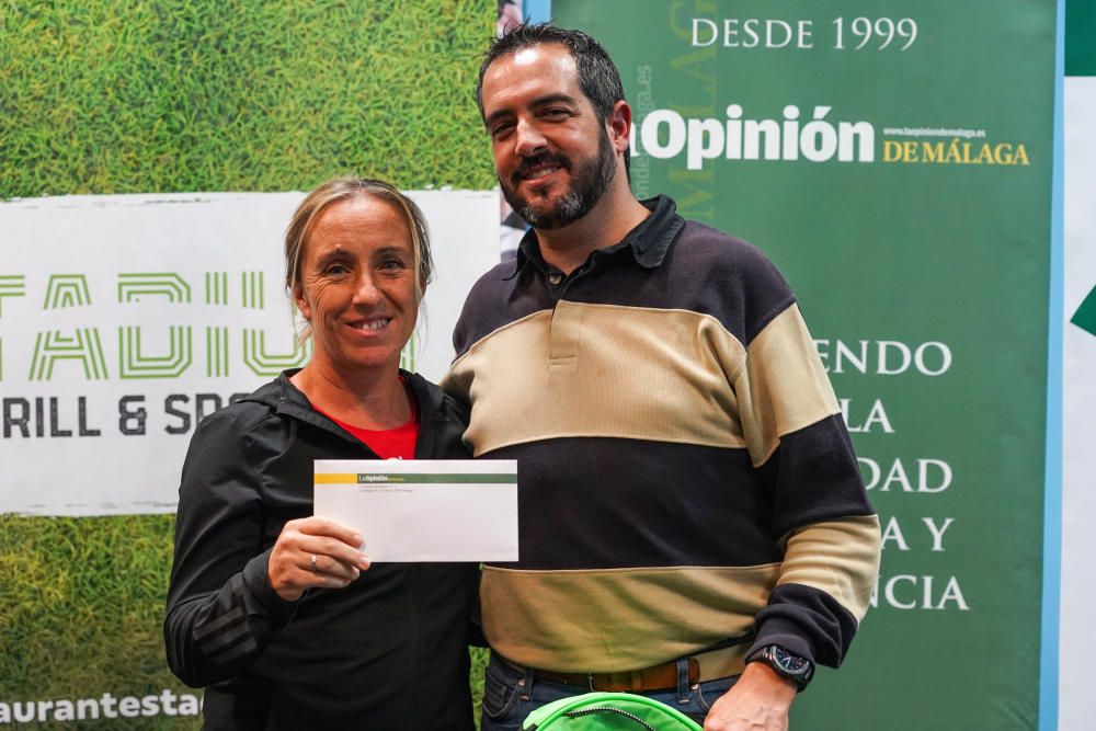 Entrega de los premios a los ganadores del V Torneo de Pádel de La Opinión de Málaga.