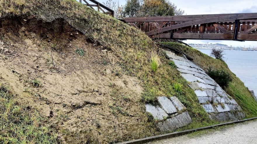 Oleiros construirá otro muro de contención en Bastiagueiriño por el terreno inestable