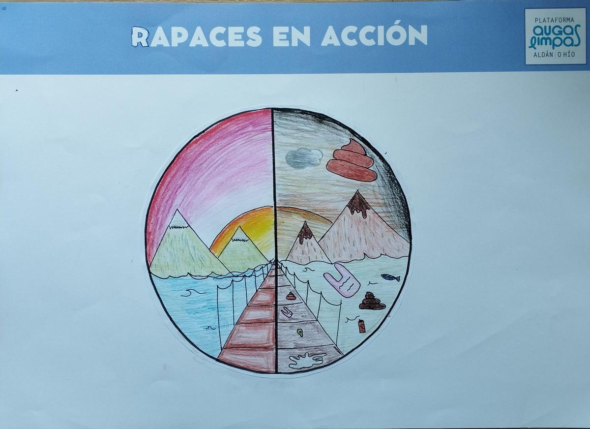 "Rapaces en acción", con los colegios de Aldán y O Hío para salvar la ría "Rapaces en acción", con los colegios de Aldán y O Hío para salvar la ría