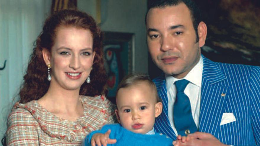 Mohamed VI con Lalla Salma y su hijo Moulay.