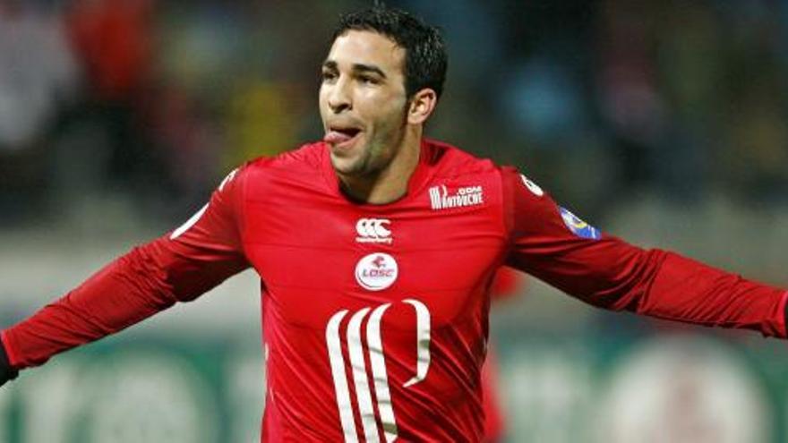 Rami celebra un gol con el Lille.