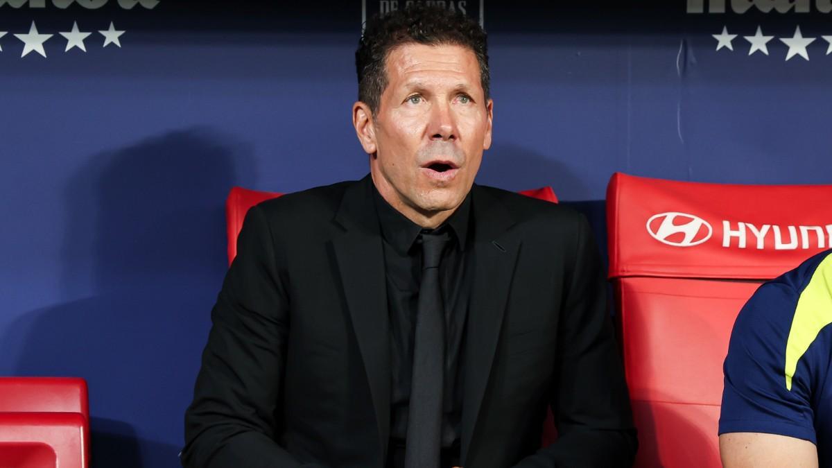 Simeone, en el banquillo del Metropolitano