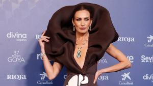 Nieves Álvarez, en la alfombra roja de los Premios Goya.