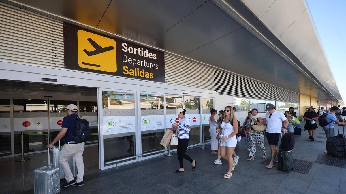 Ibiza airport.